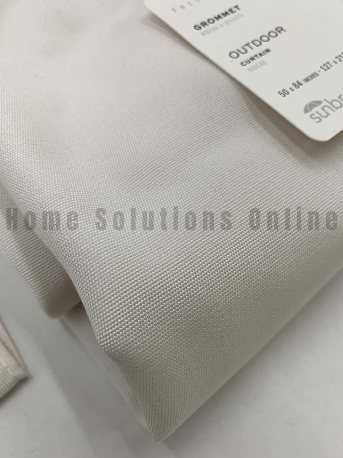 Pottery Barn Sunbrella® Solid Outdoor Grommet Curtain Natural 84″ #B8011