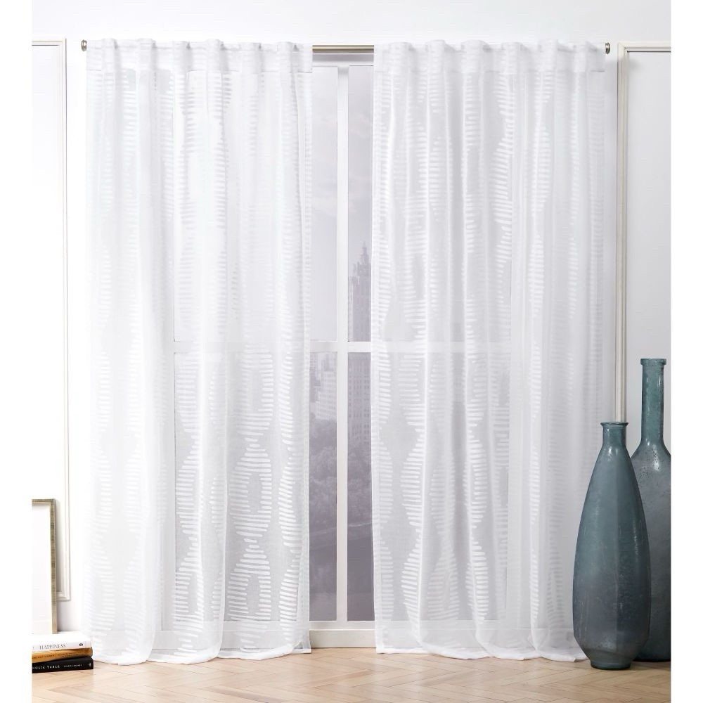 Nicole Miller Odense Hidden Tab Top Curtain Panel Pair New