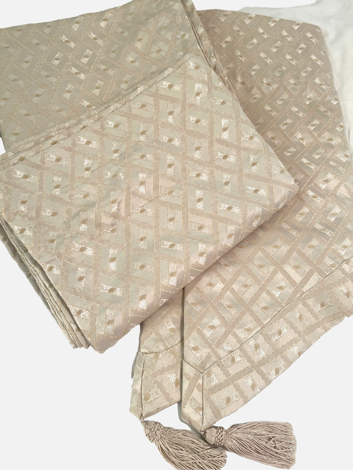 JCPenney Westbury Lattice 4pc 108×84 Drapery Panels with Ascot Valance Set(s)