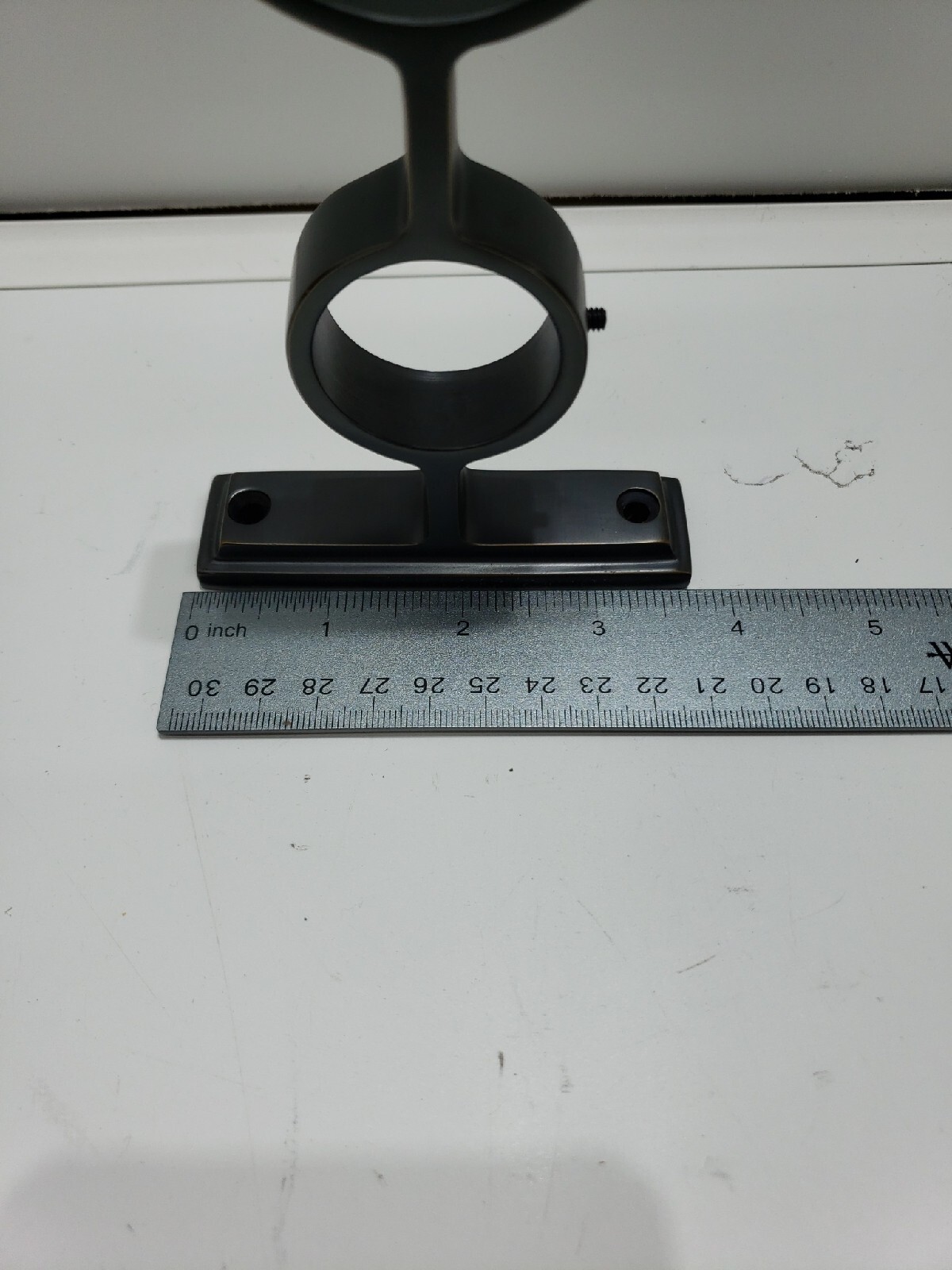 Williams Sonoma Inc. Double Curtain Rod 2″/1.25″ Wall Bracket Oil Rubbed Bronze
