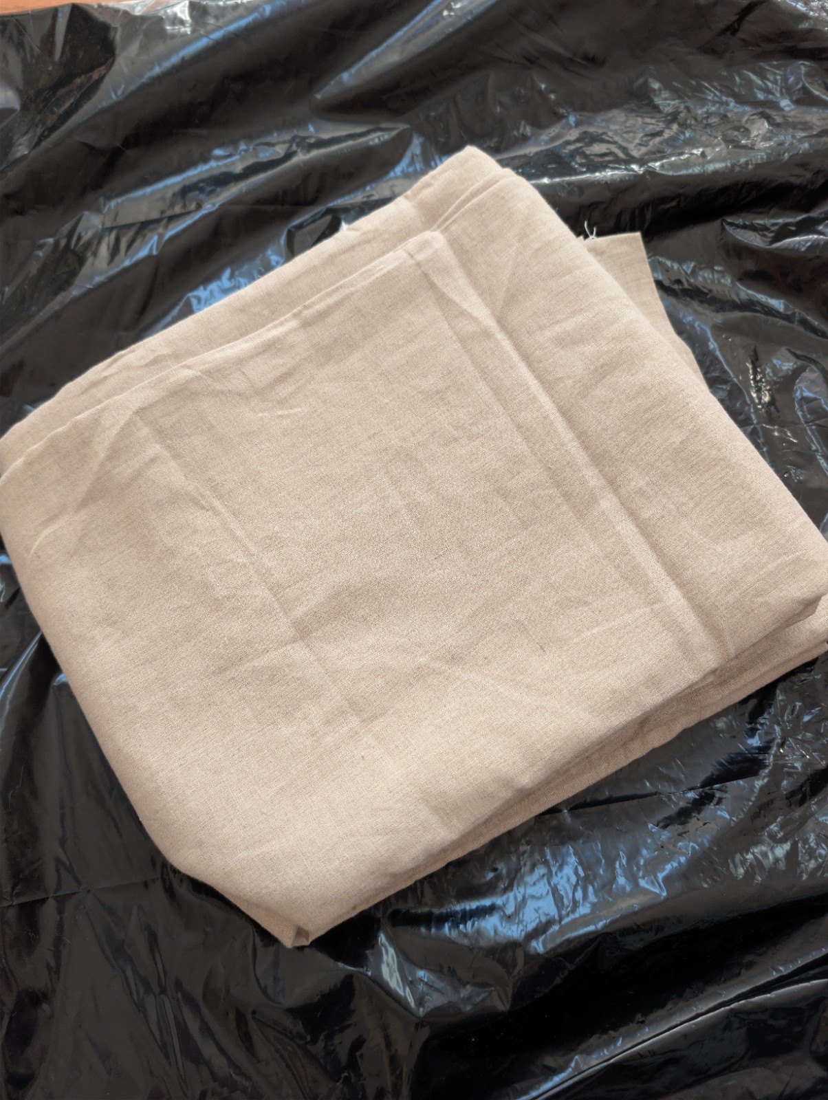 Quince 100% European Linen Black Out Curtain 48×84″ Flax Color NWOT 1 Panel
