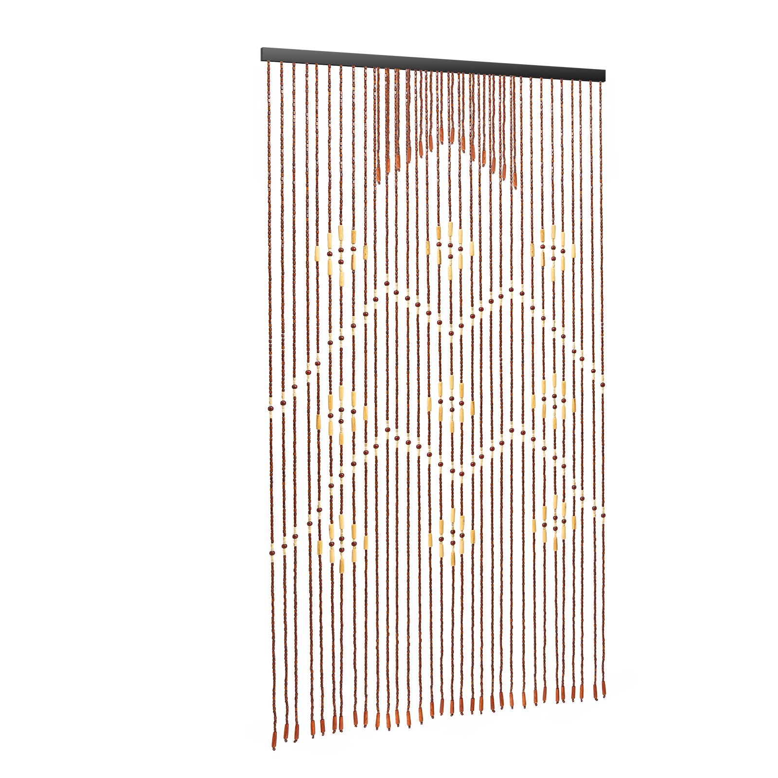 32Lines Porch Partition Curtain Wooden Beads Curtain Bedroom Living Room Curtain
