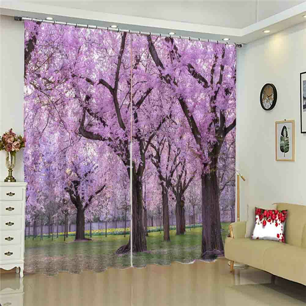 Language Boundary Bud 3D Curtain Blockout Photo Printing Curtains Drape Fabric