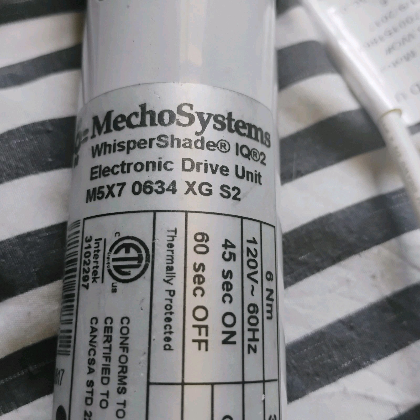 Mecho Systems WhisperShade IQ2 Electronic Drive Unit – M5X7 0634 XG S2 FREE SHIP