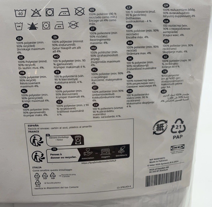 IKEA Hilja Curtains 2 Pair Lot of 4 White Long Floor Length 98×57″ Retired