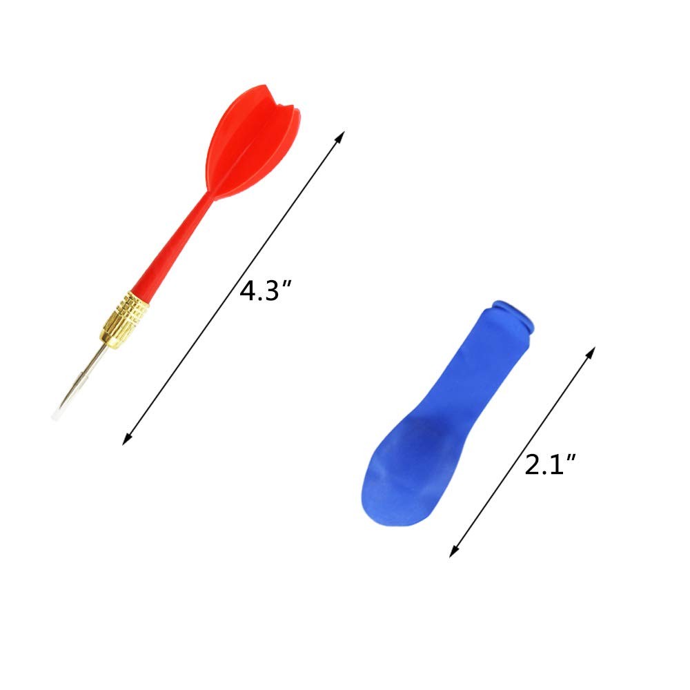 500 Pcs 6 Inch Assorted Color Latex Dart Balloons Water Balloon with 10 Pcs P…