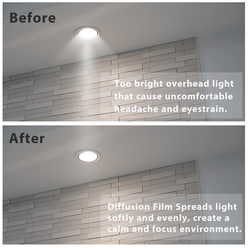 Lighting Diffusion Sticker 3 PCS Sheet 7.8X11.8Inches Soften Light Dimming Film
