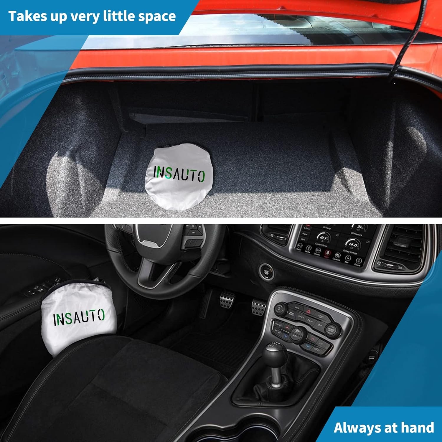 Front Windshield Sun Shade Sunshade-for Dodge for Dodge Caravan 2006-2024