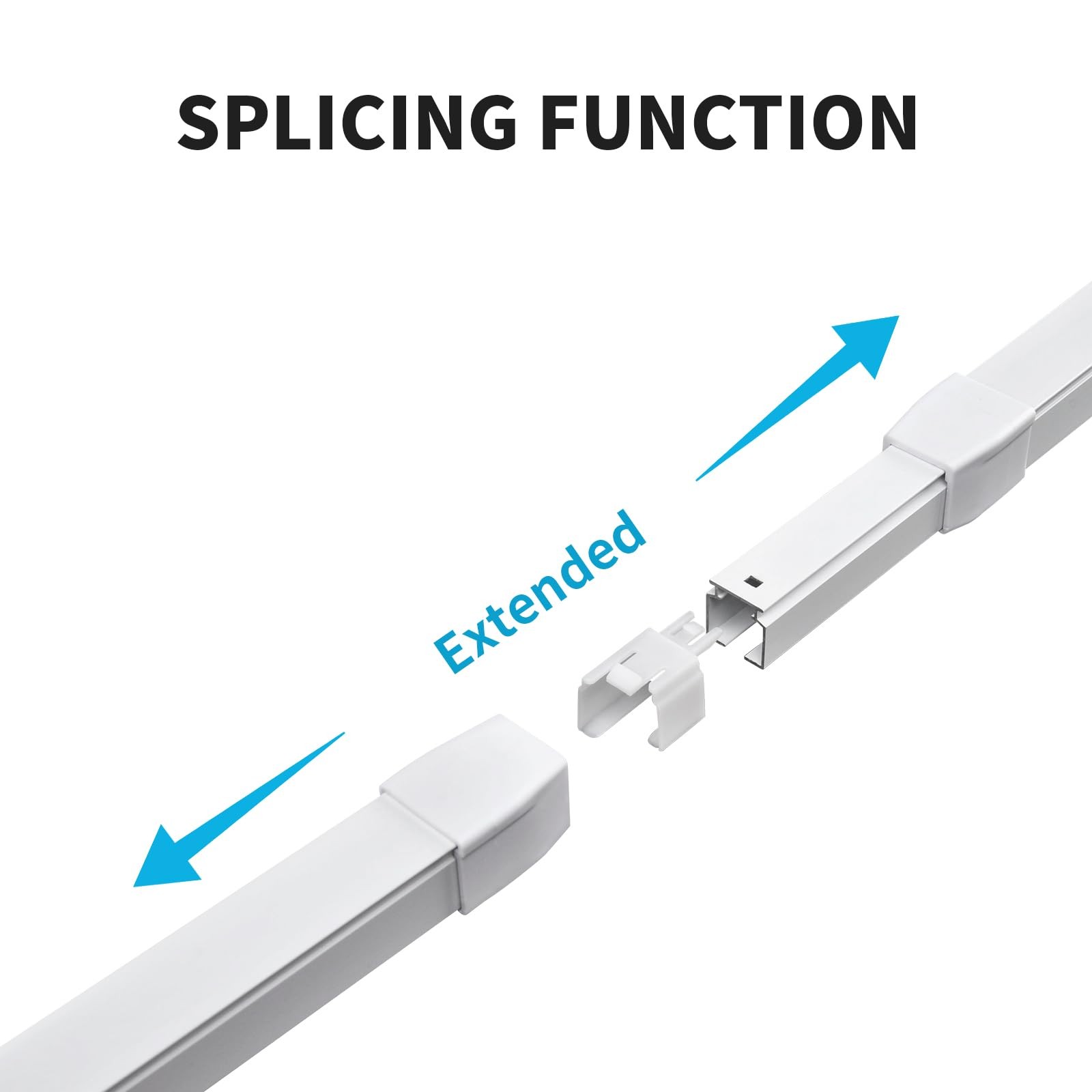 37142in Retractable Wall Or Ceiling Mount Curtain Track System For Track Curtain