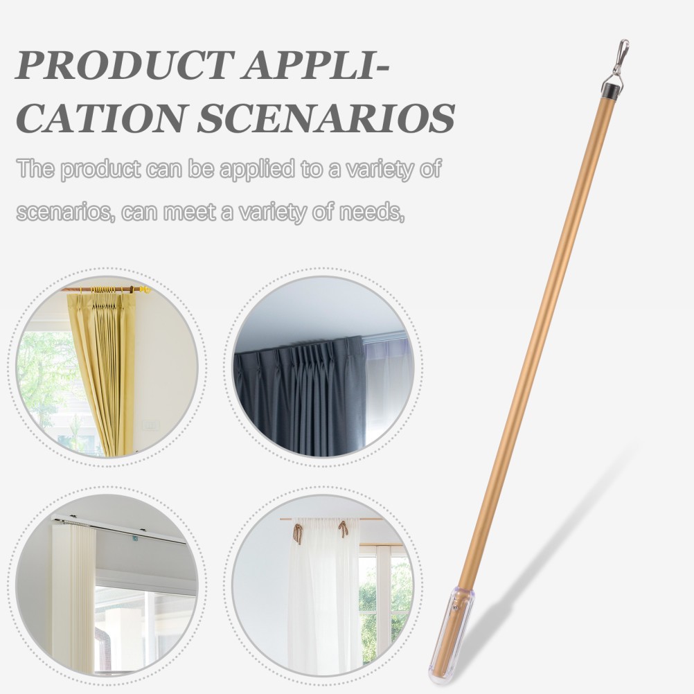 Curtain Pull Wand 50cm/20Inch – Aluminum Alloy Drape Opening & Close Stick –