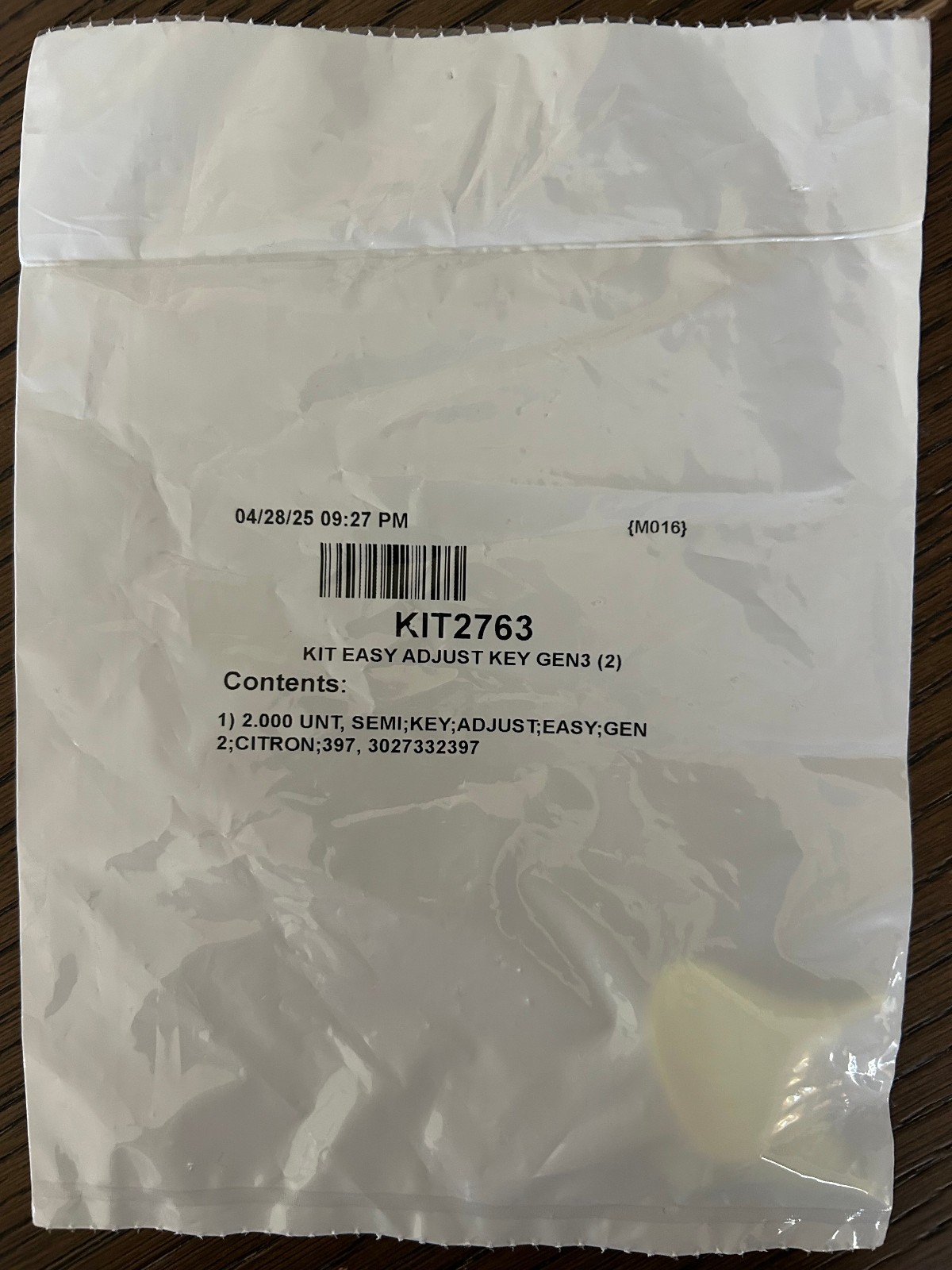 Hunter Douglas Easy Adjust Key Gen2 For Honeycomb Shades KIT2763 2 Keys In Bag