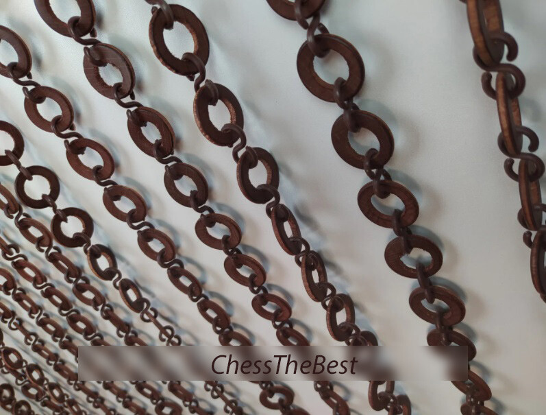 Curtain Bead Door, Custom Size Beaded Room Curtains, Wood Beads Handmade Curtain