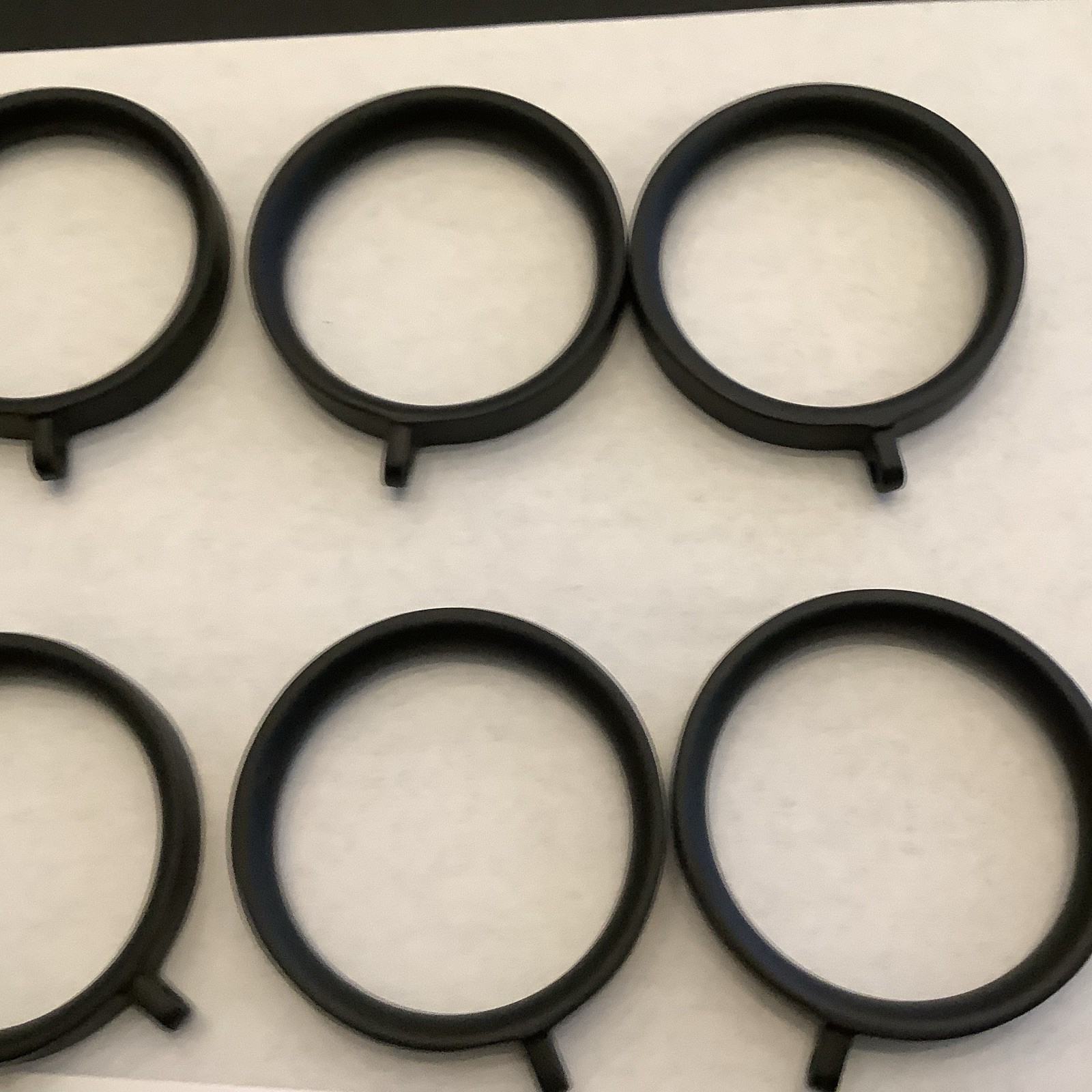 Restoration Hardware Easton Solid Brass Loop Drapery Rings (Set of 7) Large