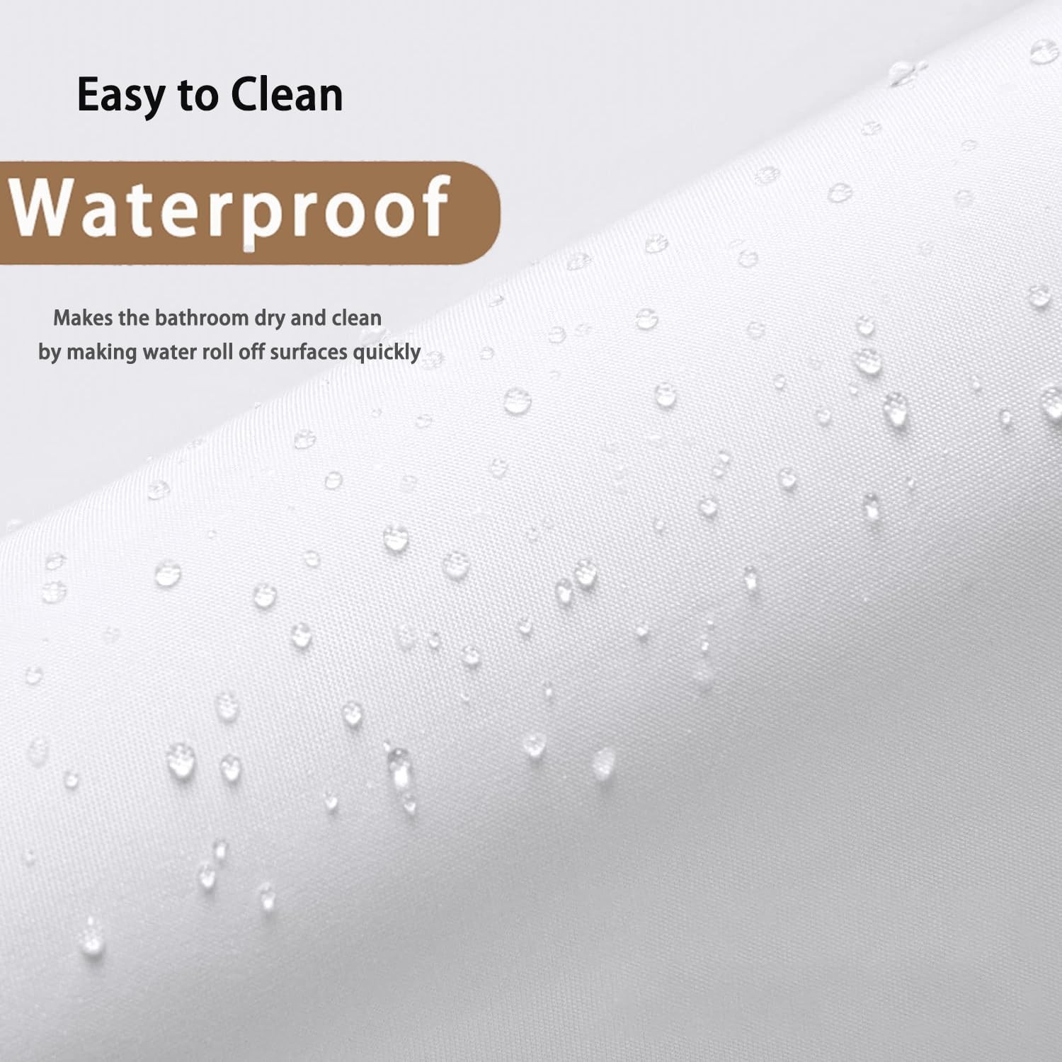 EMLTHORY 36×48 White Bathroom Window Curtain Waterproof