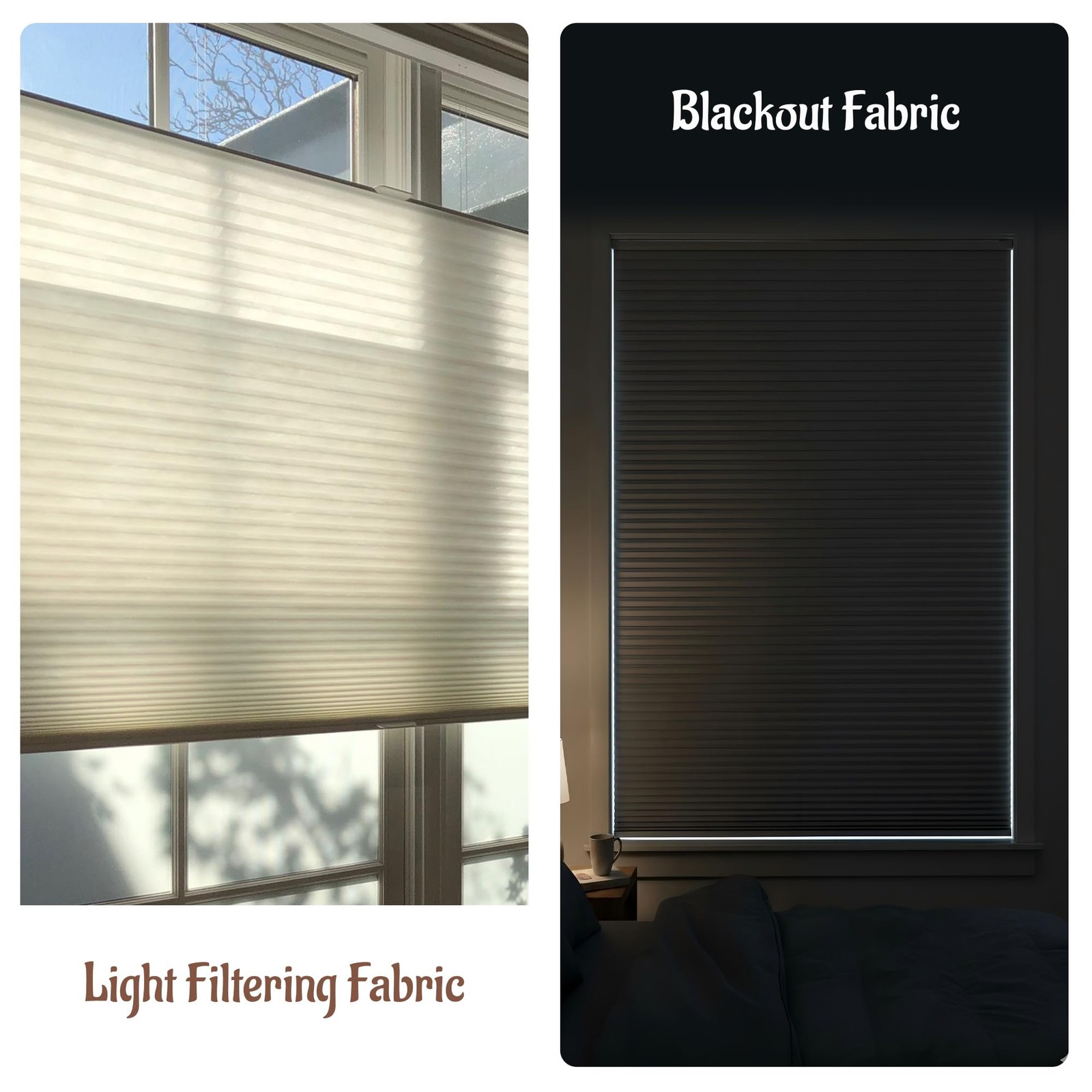Flamax Tensioned Top Down Bottom Up Cellular Shades For Indoor Windowblackout