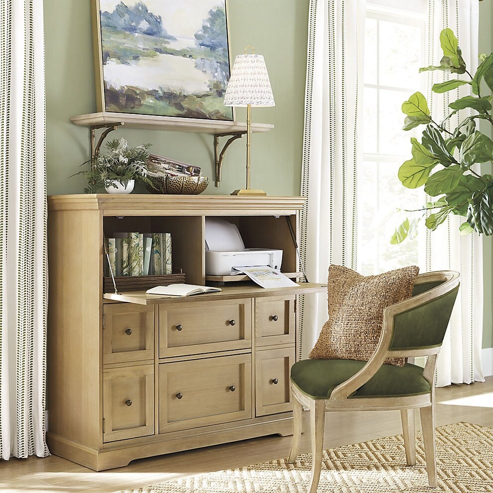 Ballard Designs Hollis Ditsy Stripe Drapery Panel…