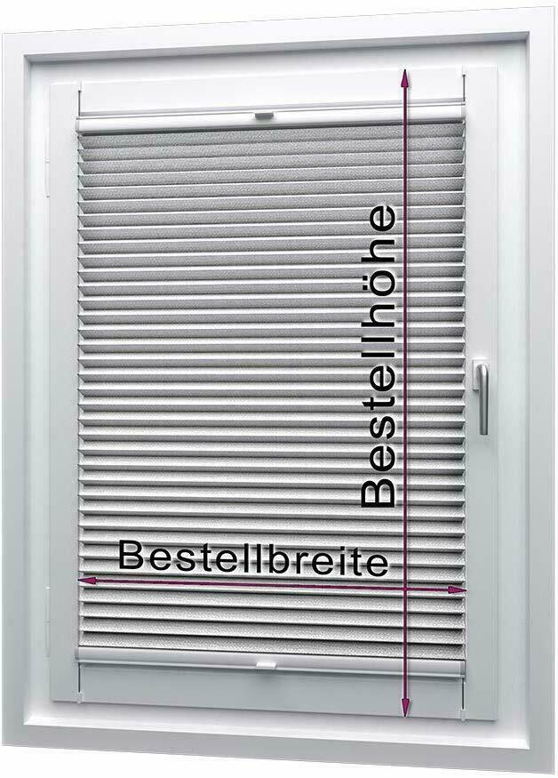 Thermo Waben Plissee Rollo Klemmfix OHNE BOHREN auf maß Faltrollo Verdunkelung