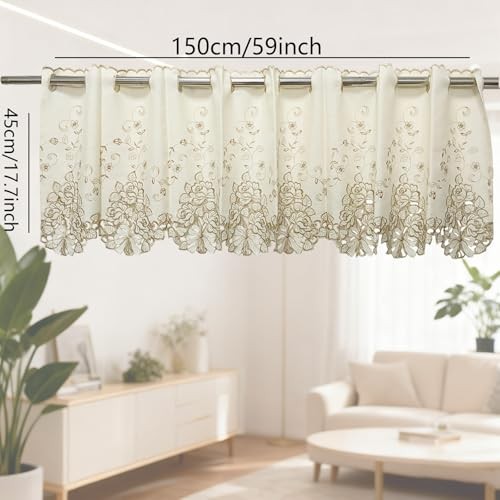 1panel Embroidery Bowknot Decorative 59″W x 18″L (Pack of 1) Khaki-bowknot