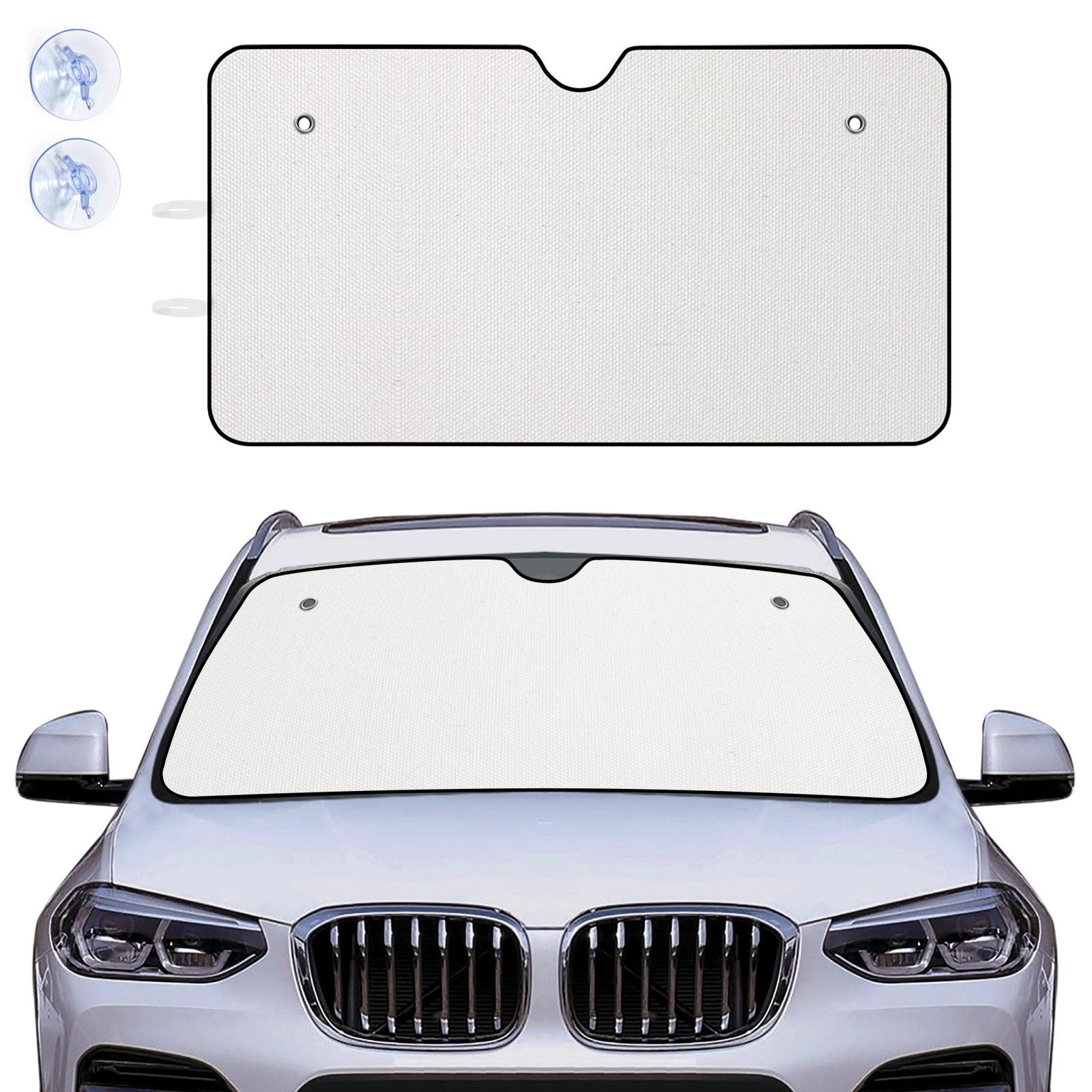 Customizable Car Sunshade Personalized Dog Photo & Text Design – Durable ◐