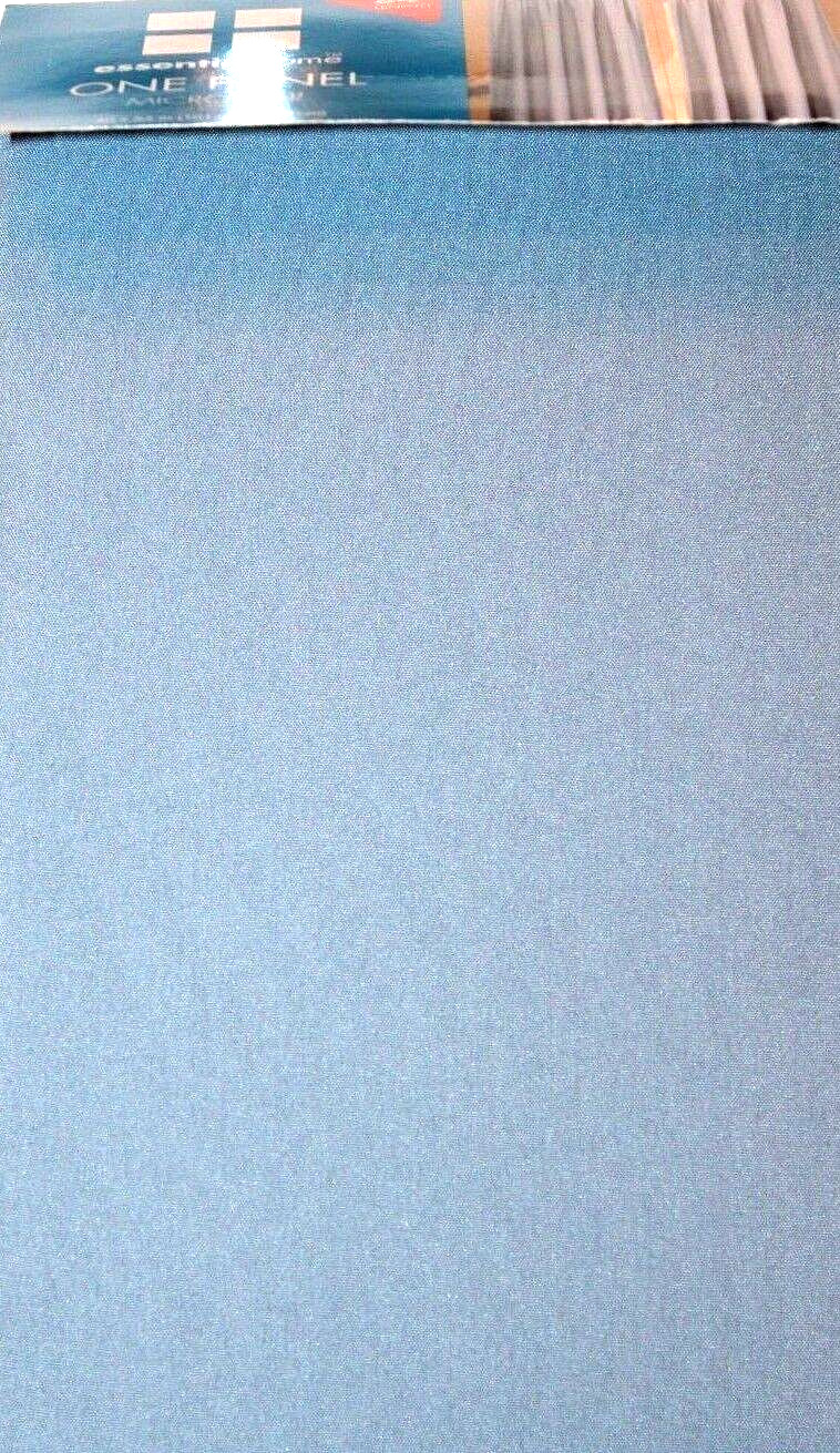 Essential Home Blue Microfiber Single (1) One Panel 40 x 84″