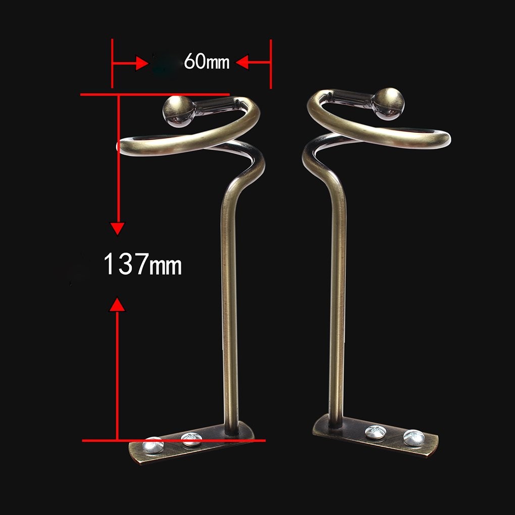 Curtain Holdback Bronze Set of 4 Drape Holder Hook Tieback for 2pair
