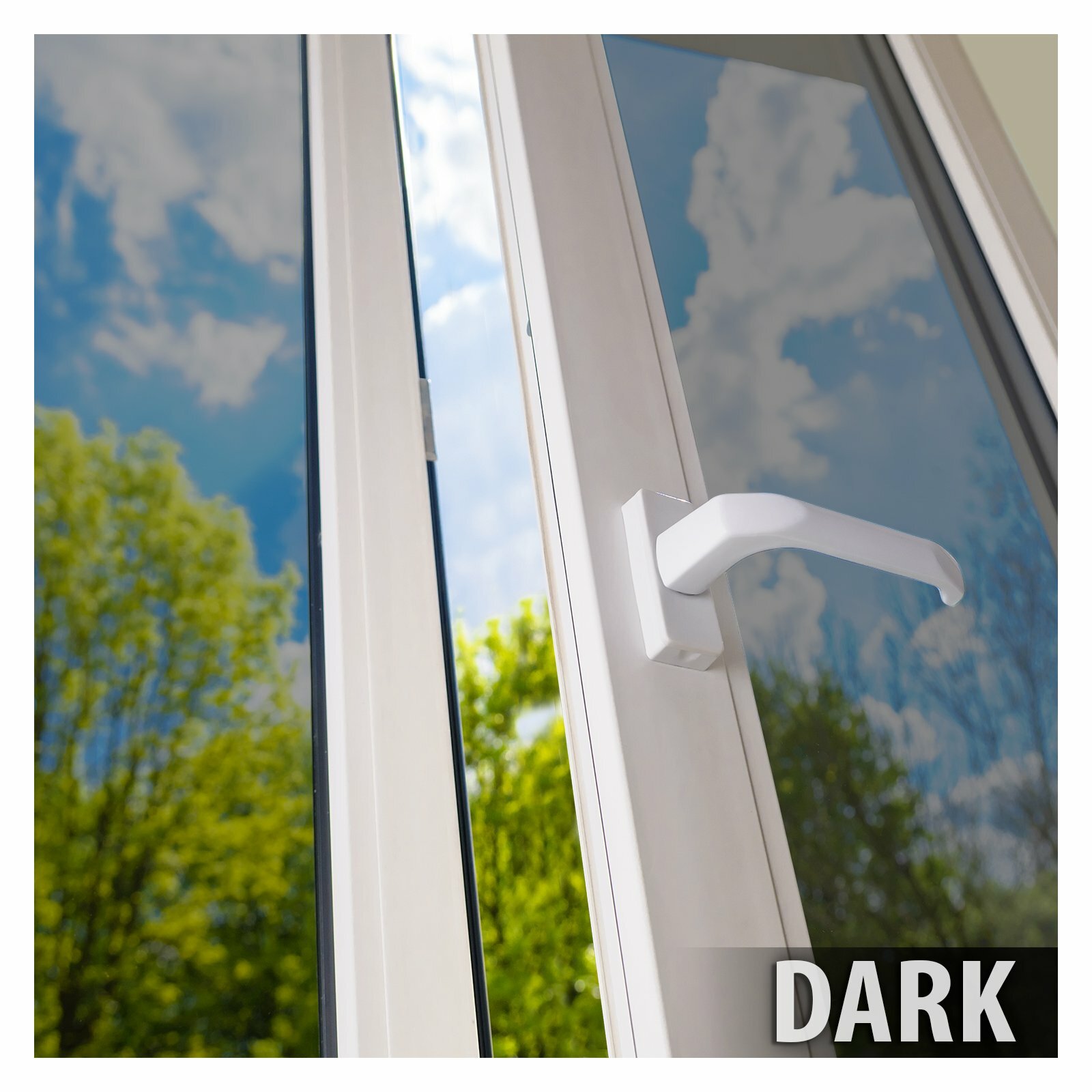 BDF S15 Window Film Daytime Privacy and Heat Control Silver 15 (Dark)