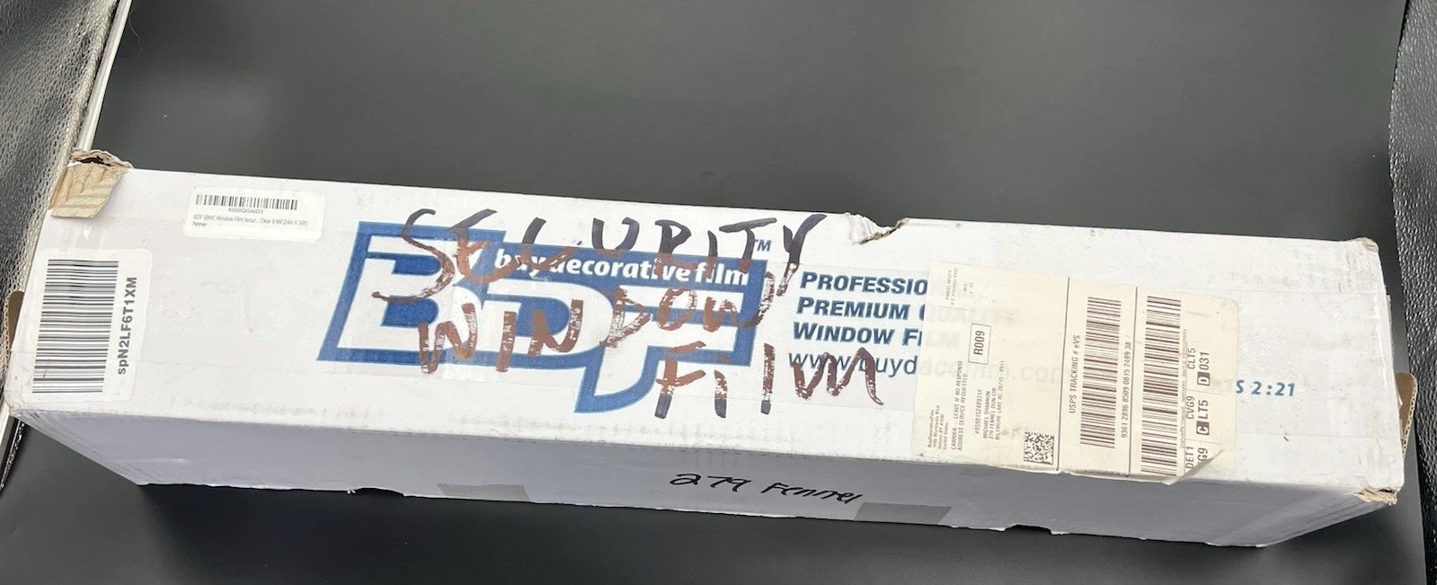 BDF S8MC Clear 8 Mil Window Security Film Lot 24″x24ft & 12″x49ft