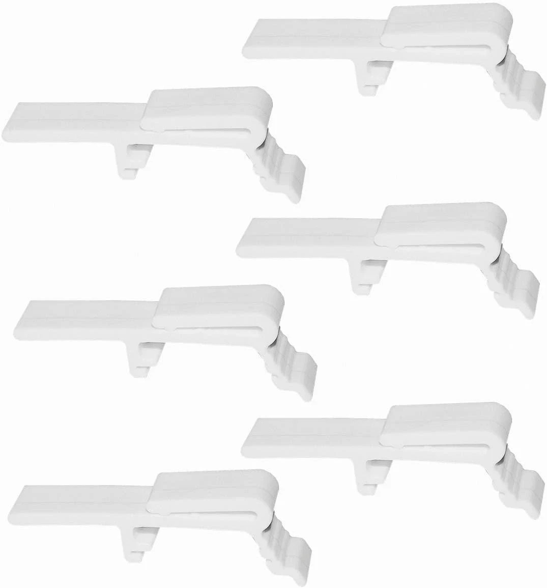 6Pcs Valance Clip Vertical Blinds Dust Cover Holder Bracket for 1-1/2″ or 1-9/16