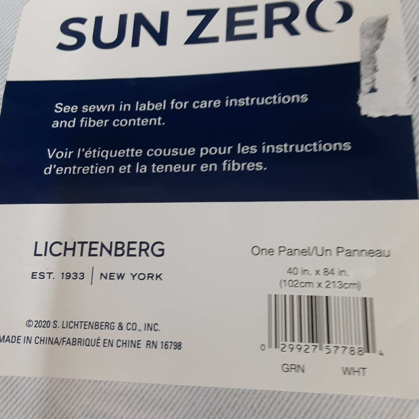 Sun Zero Grommet Curtain Panels 1 Pair Light Grey 40 Inches X 84 Inches