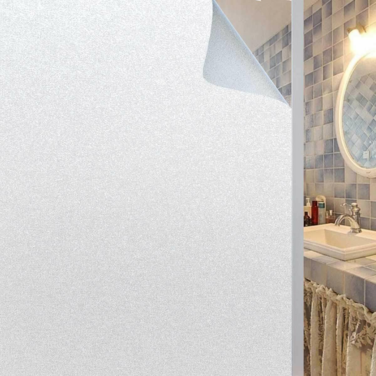 High Quality Waterproof Frosted Privacy Window Glass Cover Film Home Sticker USA