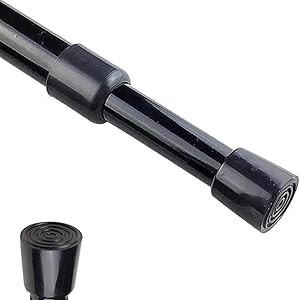 Spring Tension Curtain Rods 28-43in Spring Load Adjustable Expandables Heavy