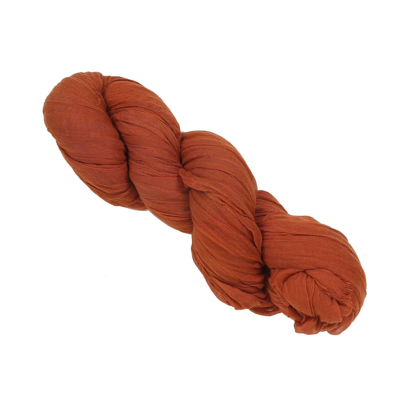 Efavormart 20ft Gauze Cheesecloth Terracotta Wedding Arch Drape,
