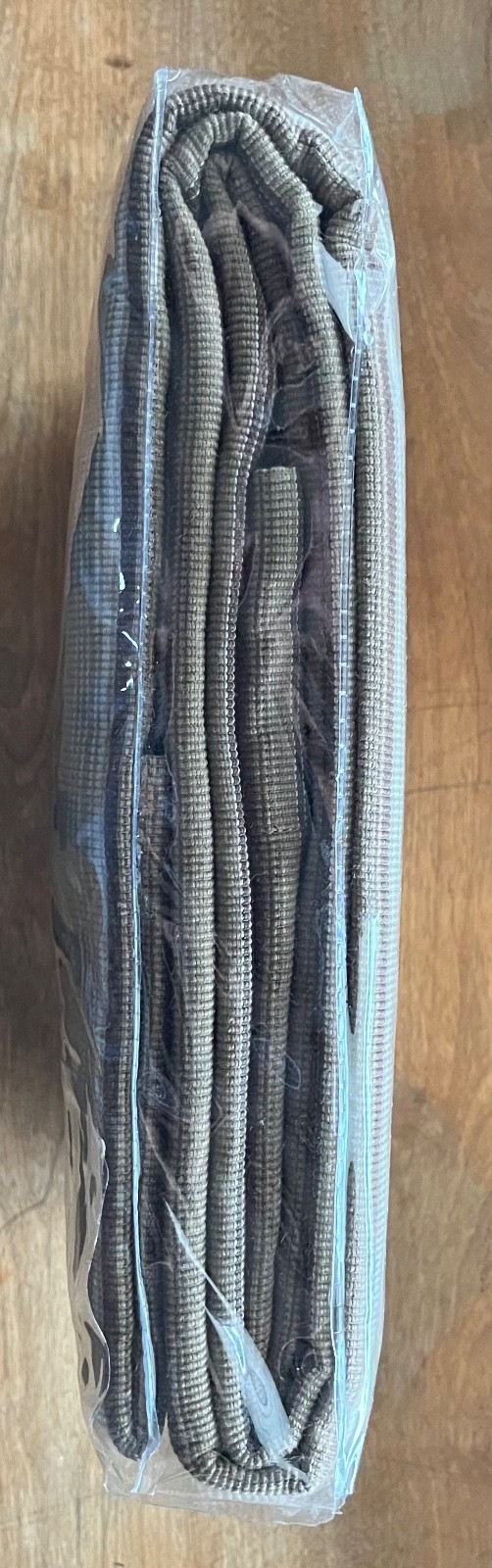 Pottery Barn Harrison Stripe Single Panel Curtain Drape 54 x 84 Tan Brown Cotton