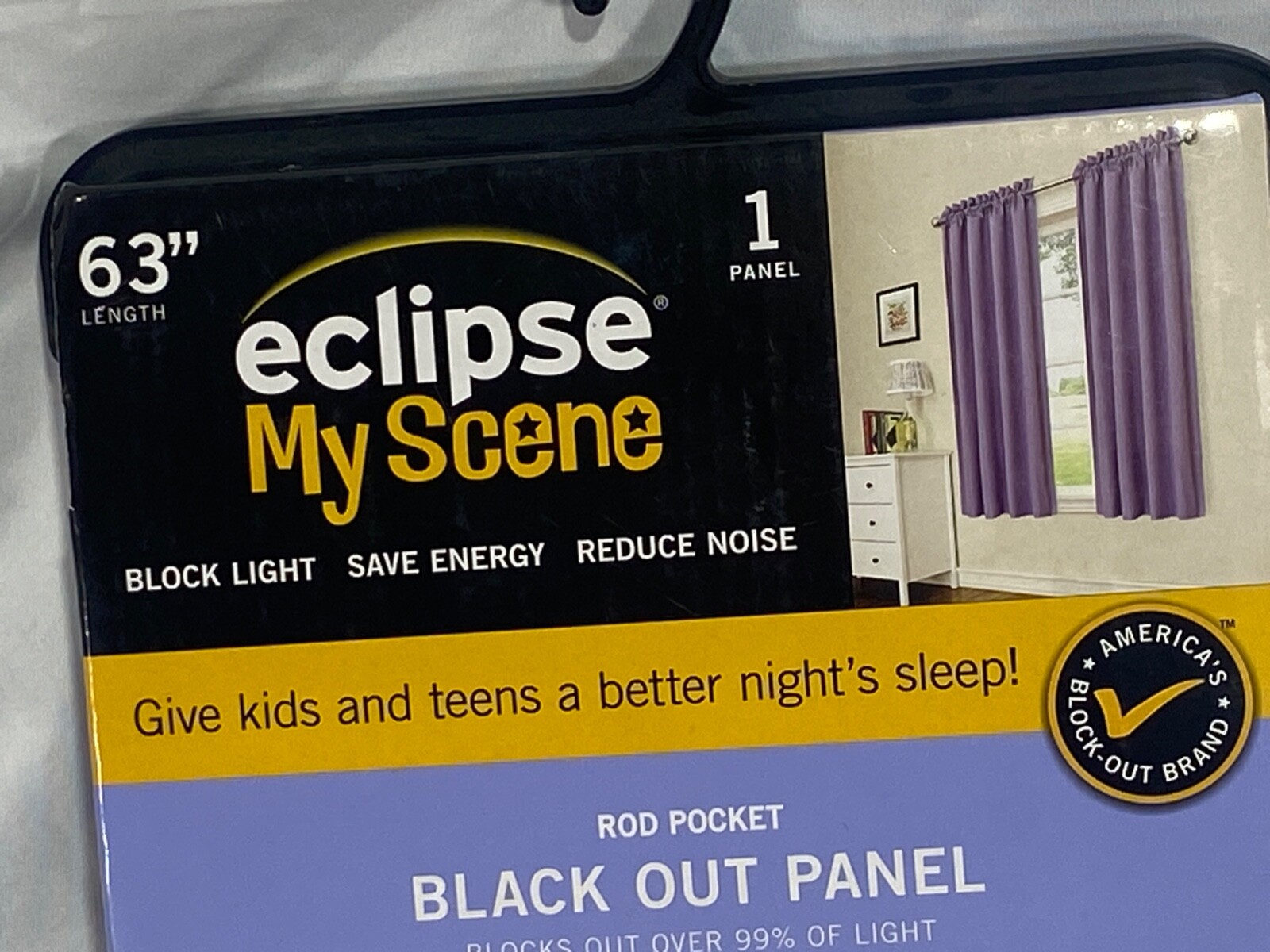 1 NEW Lavender Light Purple Therma Back Eclipse Kids Miley Panel 42X63 “