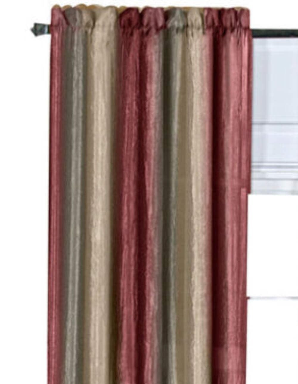 Ombre Panel Light Filtering Semi-Sheer Window Curtain – 84 Inch Length, 50 In…