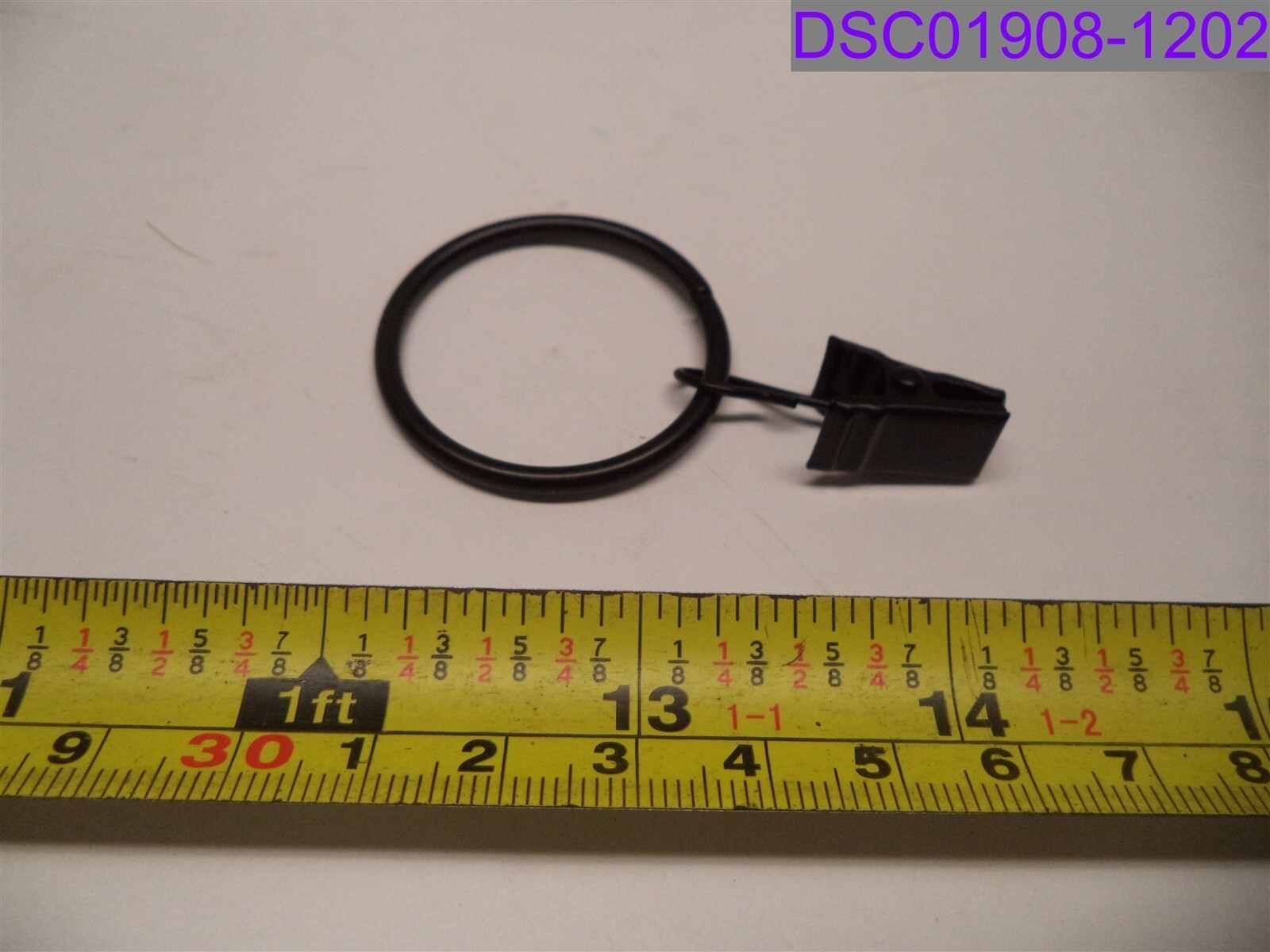 Qty = 1 Pack of 40: Datttcc Black Metal Curtain Rings 6″ Dia