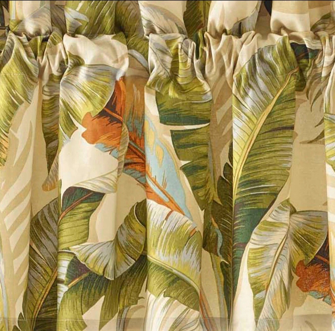 Tommy Bahama – Valance, Cotton Window Treatment, Coastal Design