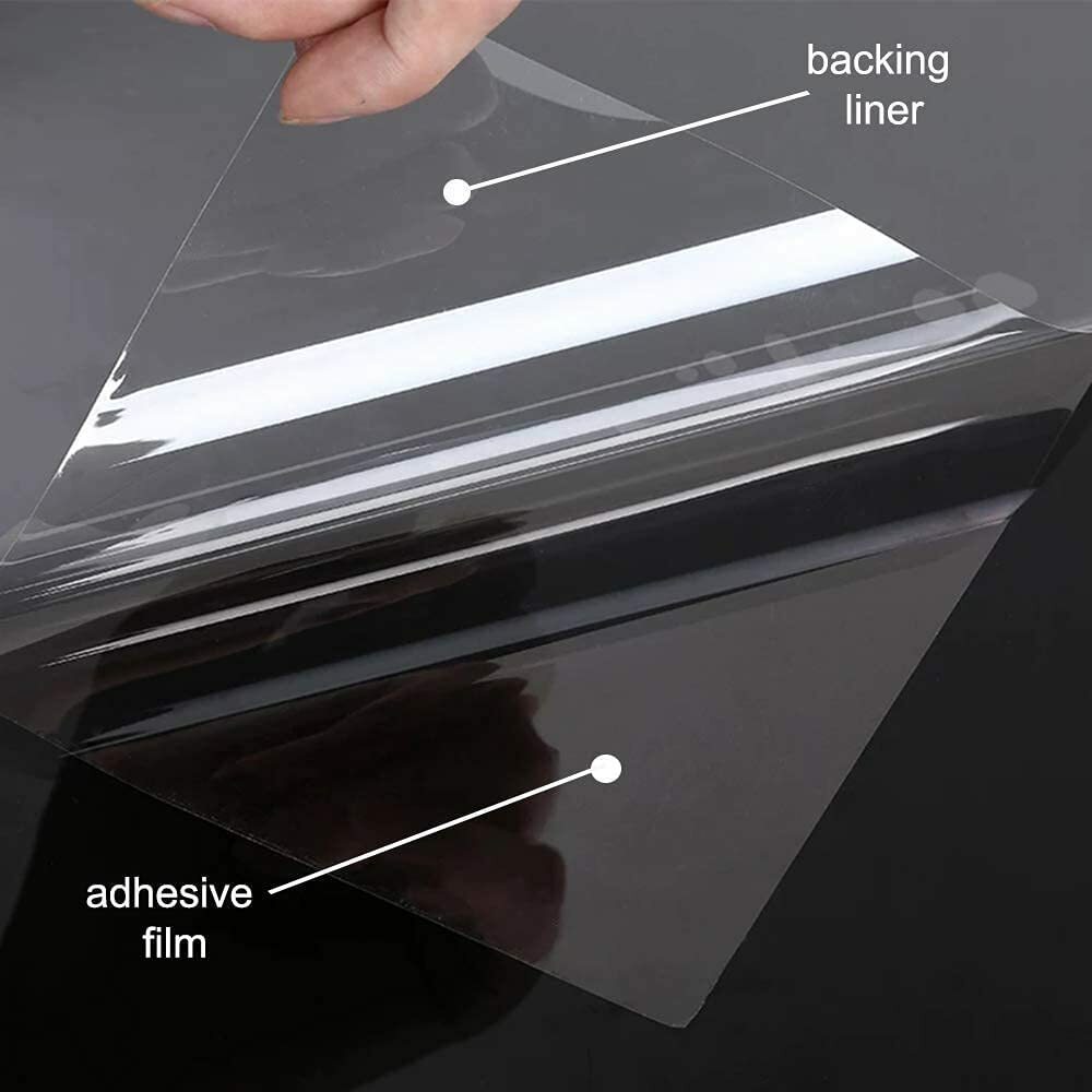 Clear Self Adhesive Window Security Film Sticker Table Glass Shatter Protection
