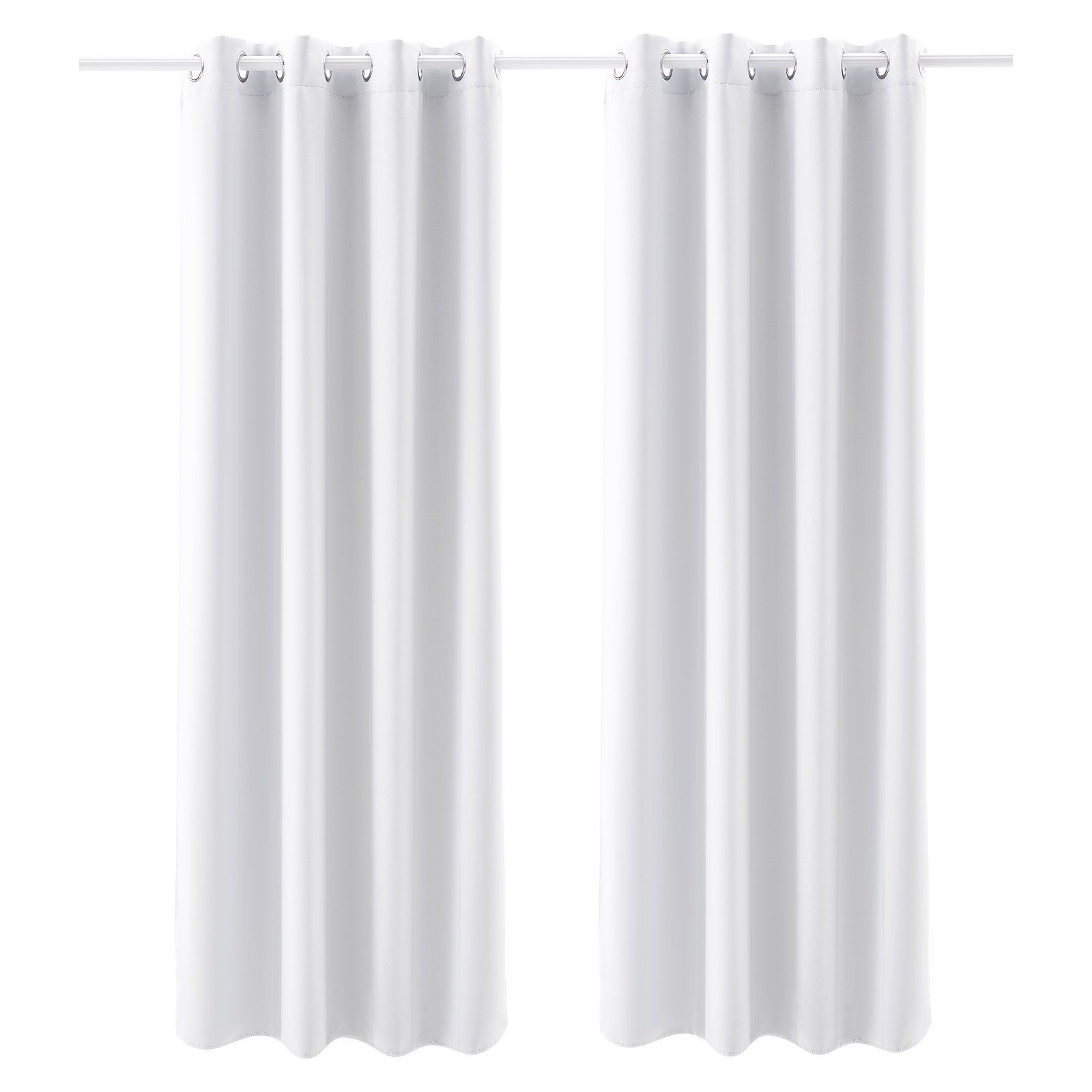 Two-Piece 52x84in Thermal Blackout Drapes Fade and Scratch Resistant