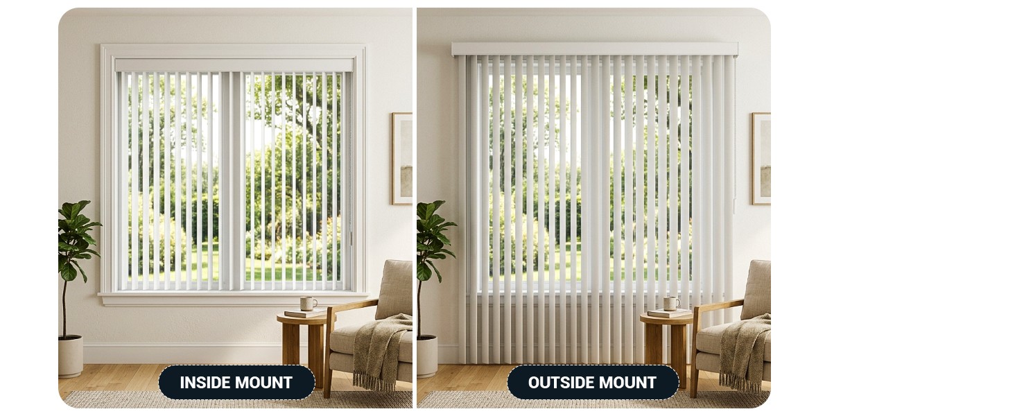 Vertical Blinds Replacement Slats Heavy Duty PVC Smooth Curved (White) You Pick