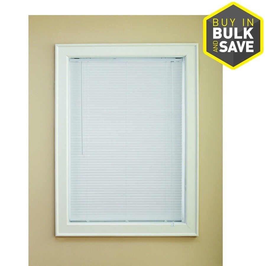 LEVOLOR 0169771-1-in White Vinyl Mini Blinds 72-in Act 71.5″ x 72-in HOTT DEALS
