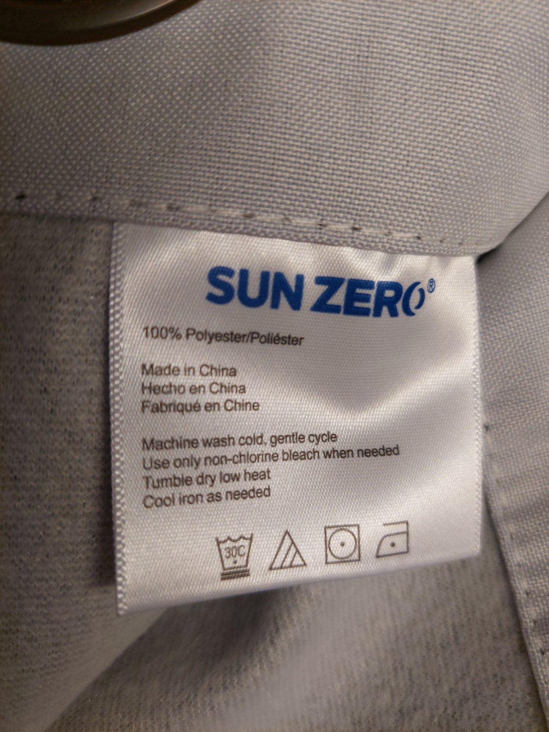 Sun Zero Curtains – Pair – Light Grey – 100in x 84in Each Panel