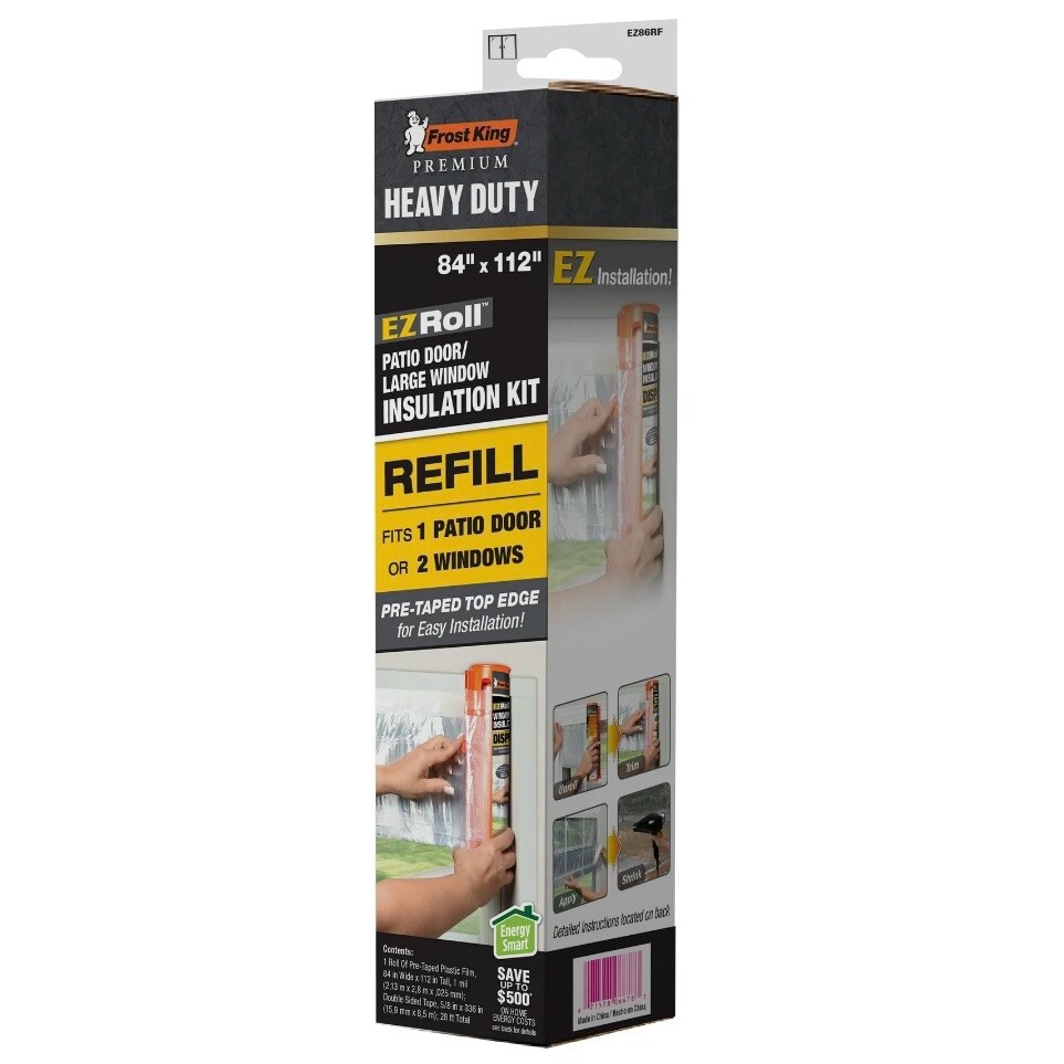 Frost King Ez Roll Insulation 84” X 112” Fits 1 Patio Door – Extra Large Window