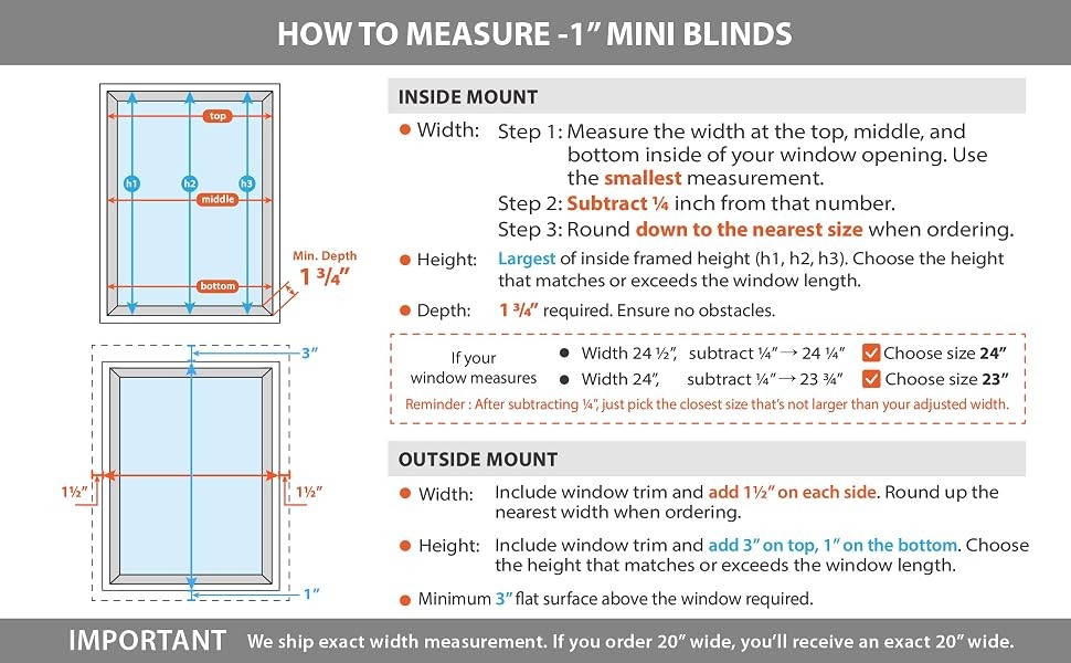 Cordless 1″ Mini Blind with Flexible Slats, 52″ W x 64″ H, Pearl White
