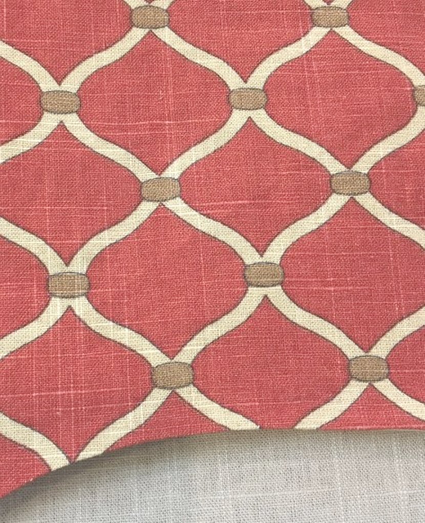 Window Valance Window Treatment Jaclyn Smith Drapery Fabric Linen / Custom / NEW