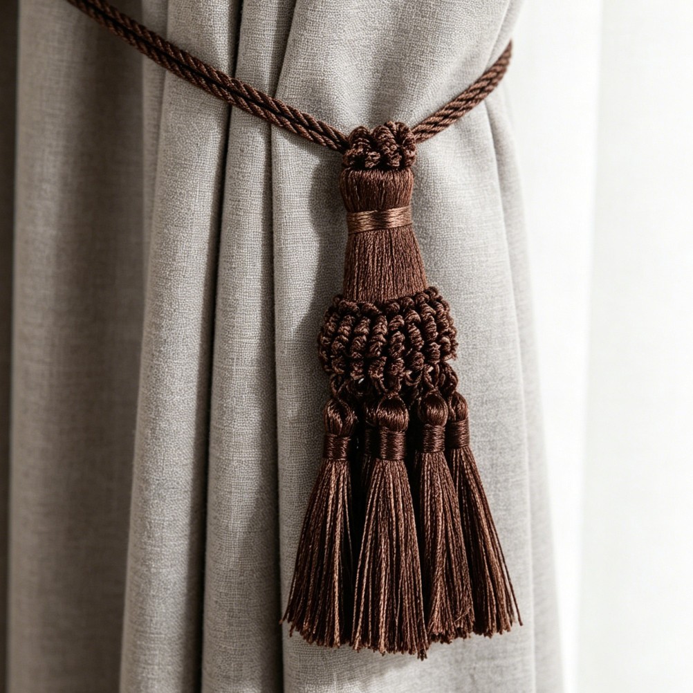 2 Pcs Curtain Hanging Tassels Tie Backs for Curtains Craft Fringe