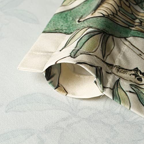 Flower Botanical Kitchen Valance, Prevent Glare 52″W x 18″L (Pack of 1) M9