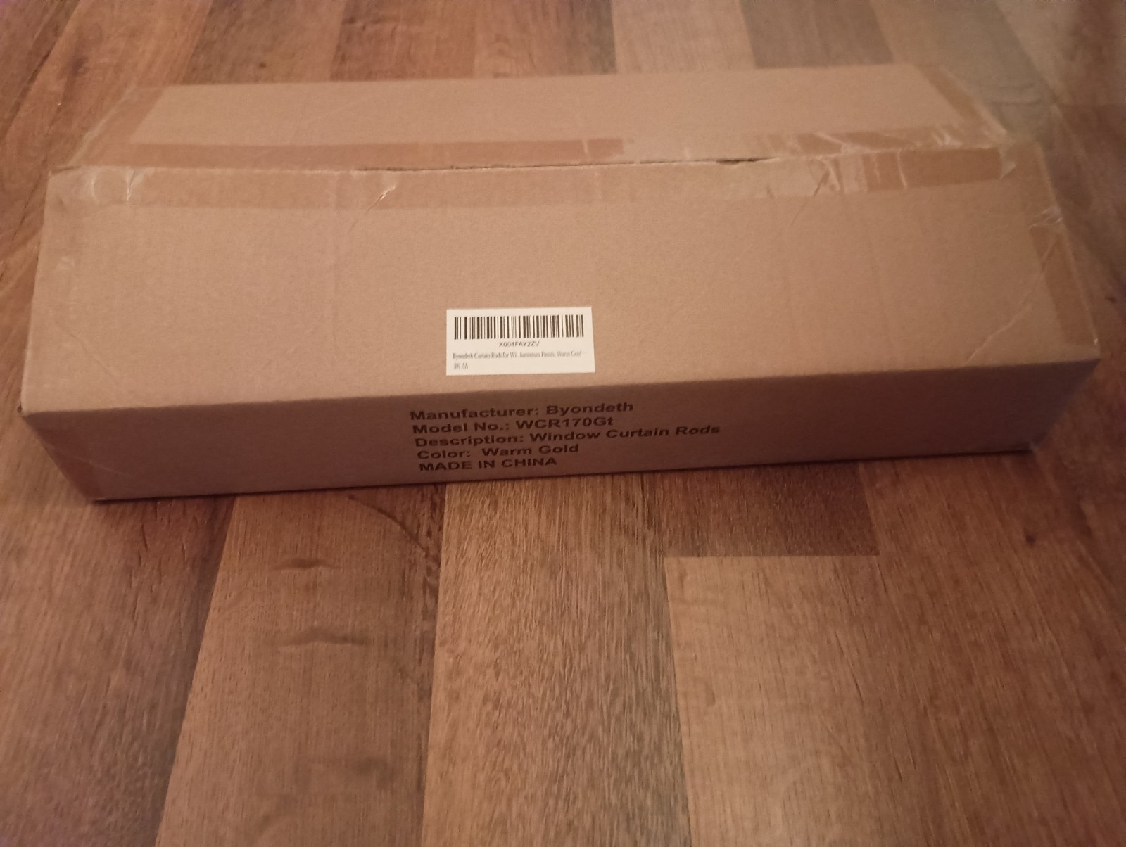 Byondeth Window Curtain Rods #WCR170Gt Adjustable From16-48 Inches New Open Box