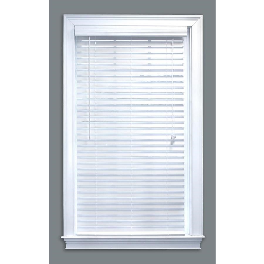 2-in White 592759 Faux Wood Blinds 29-in Actual 28.5″ x 64″ HOTT DEALS 592759
