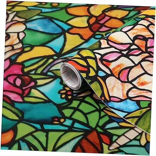 346-0647 Self-Adhesive Privacy Glass Window Film, Spring 1 Roll – 17″ x 78″